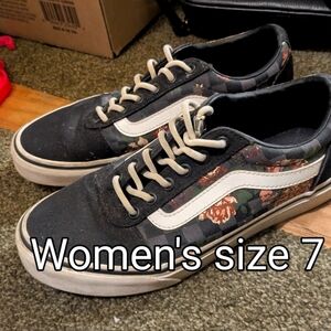 Vans Floral Black Women's Sneakers
